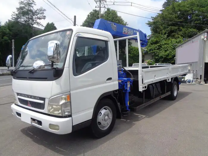 三菱 キャンター 小型 クレーン付 床鉄板 5段 の中古トラック【車両No.149031】