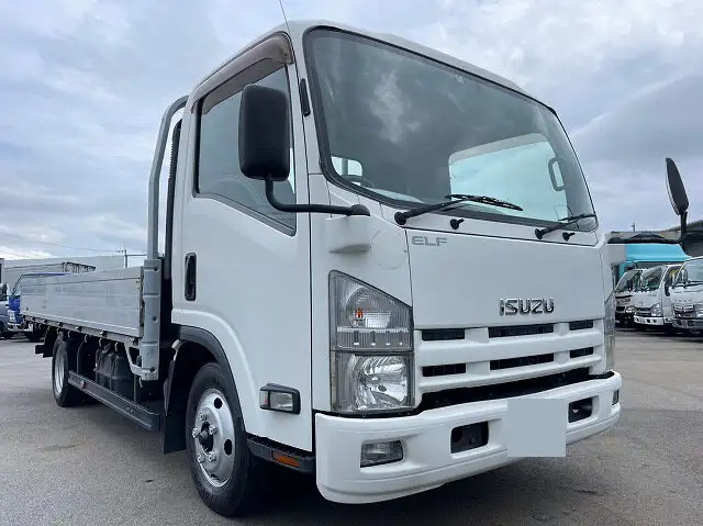 いすゞ エルフ 小型 平ボディ 床鉄板 アルミブロック の中古トラック【車両No.148840】