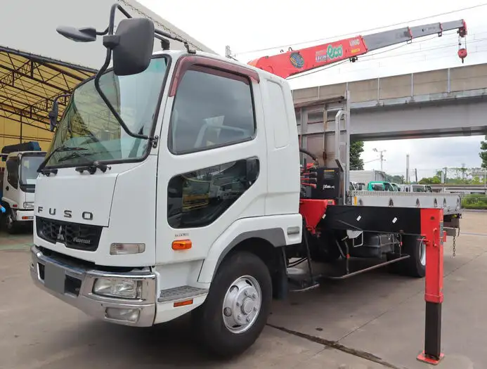 三菱 ファイター 中型/増トン クレーン付 アルミブロック 4段 の中古トラック【車両No.149132】