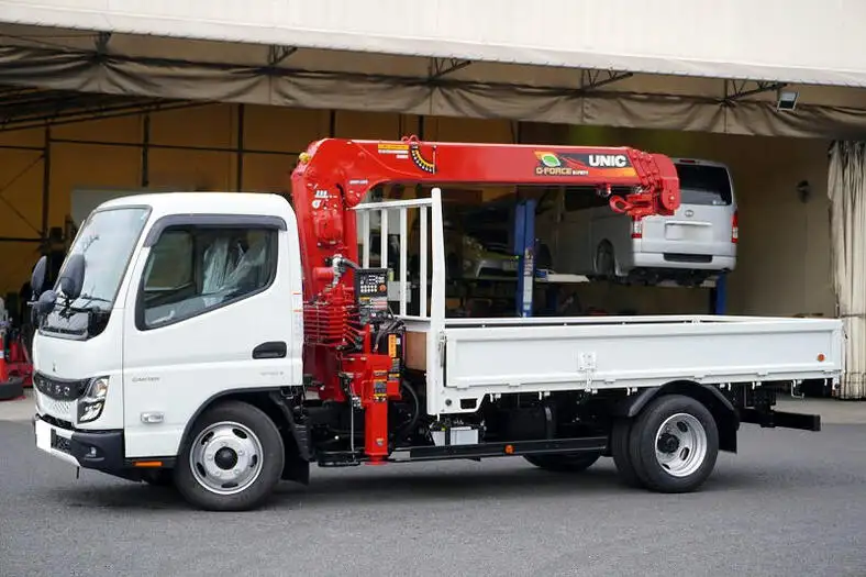 三菱 キャンター 小型 クレーン付 4段 ラジコン の中古トラック【車両No.149192】