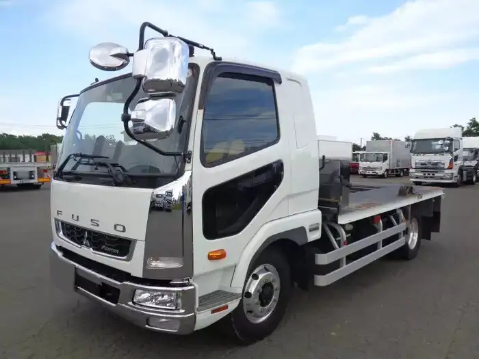 三菱 ファイター 中型/増トン 平ボディ 床鉄板 ベッド の中古トラック【車両No.149310】