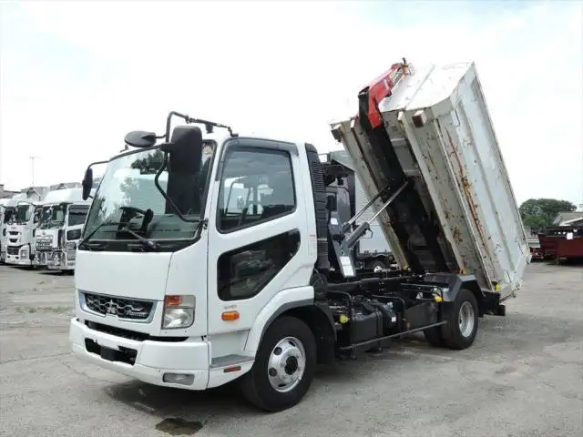 三菱 ファイター 中型/増トン アームロール コンテナ付き ツインホイスト の中古トラック【車両No.149612】