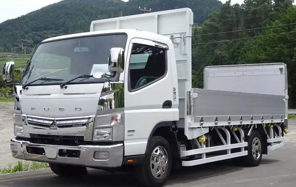 三菱 キャンター 小型 平ボディ パワーゲート アルミブロック の中古トラック【車両No.149758】