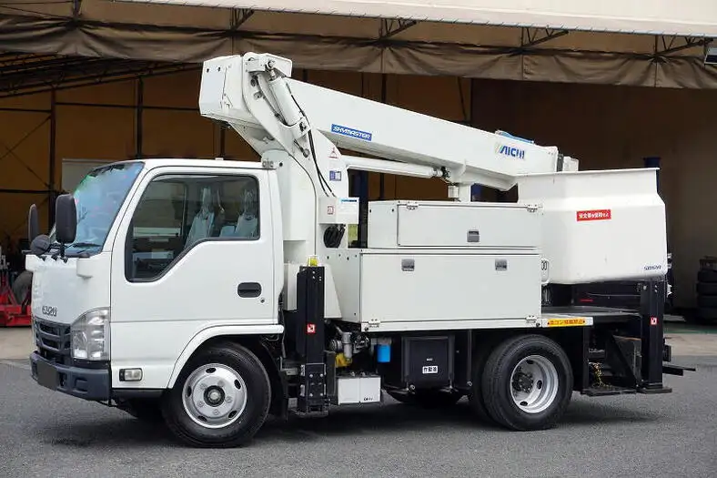 いすゞ エルフ 小型 高所・建柱車 高所作業車 電工仕様 の中古トラック【車両No.149891】