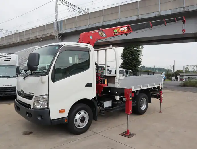 トヨタ ダイナ 小型 クレーン付 床鉄板 アルミブロック の中古トラック【車両No.149856】