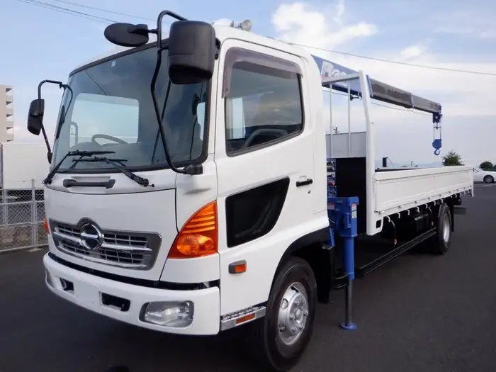 日野 レンジャー 中型/増トン クレーン付 床鉄板 3段 の中古トラック【車両No.150136】