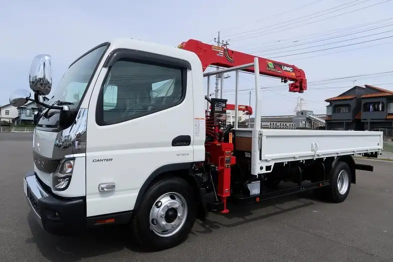 三菱 キャンター 小型 クレーン付 4段 ラジコン の中古トラック【車両No.150098】