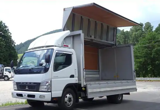 三菱 キャンター 小型 ウイング 床鉄板 PDG-FE83DY の中古トラック【車両No.150457】