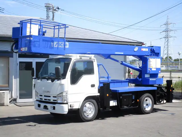 いすゞ エルフ 小型 高所・建柱車 高所作業車 SKG-NKR85YN の中古トラック【車両No.150497】