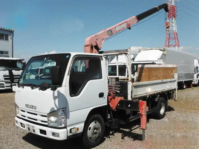 いすゞ エルフ 小型 クレーン付 パワーゲート 床鉄板 の中古トラック【車両No.150371】