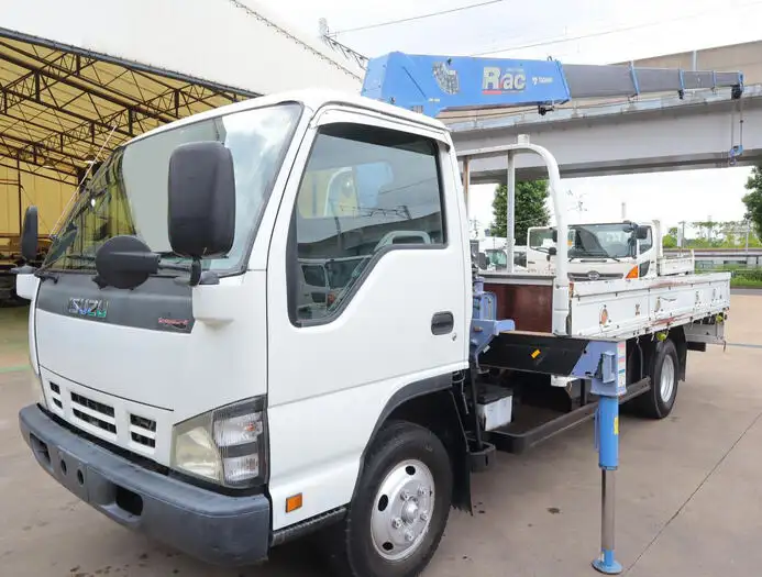 いすゞ エルフ 小型 クレーン付 床鉄板 5段 の中古トラック【車両No.150571】