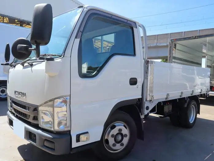いすゞ エルフ 小型 平ボディ 床鉄板 アルミブロック の中古トラック【車両No.150556】