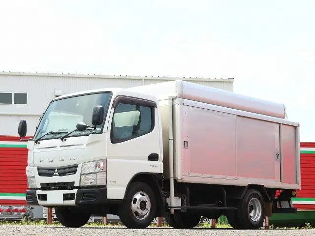 三菱 キャンター 小型 アルミバン ボトルカー サイドドア の中古トラック【車両No.150828】