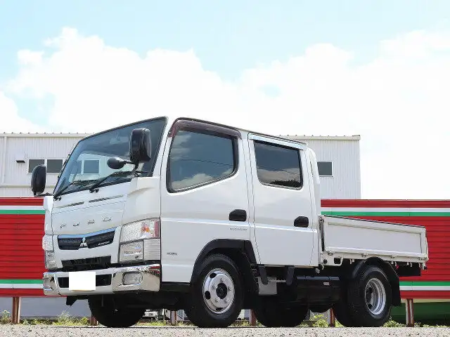 三菱 キャンター 小型 平ボディ Wキャブ 床鉄板 の中古トラック【車両No.150825】