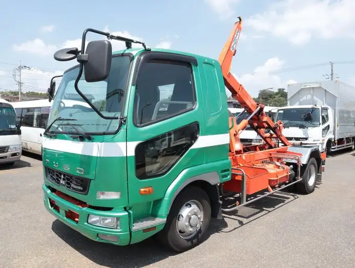 三菱 ファイター 中型/増トン アームロール ツインホイスト ベッド の中古トラック【車両No.150889】