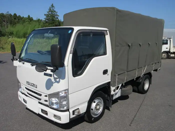 いすゞ エルフ 小型 平ボディ 幌 TRG-NJR85A の中古トラック【車両No.150867】