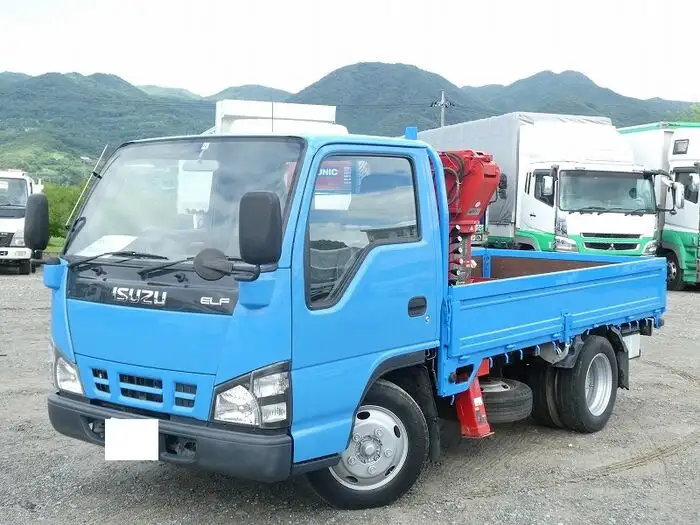 いすゞ エルフ 小型 クレーン付 横置簡易クレーン 4段 の中古トラック【車両No.151019】