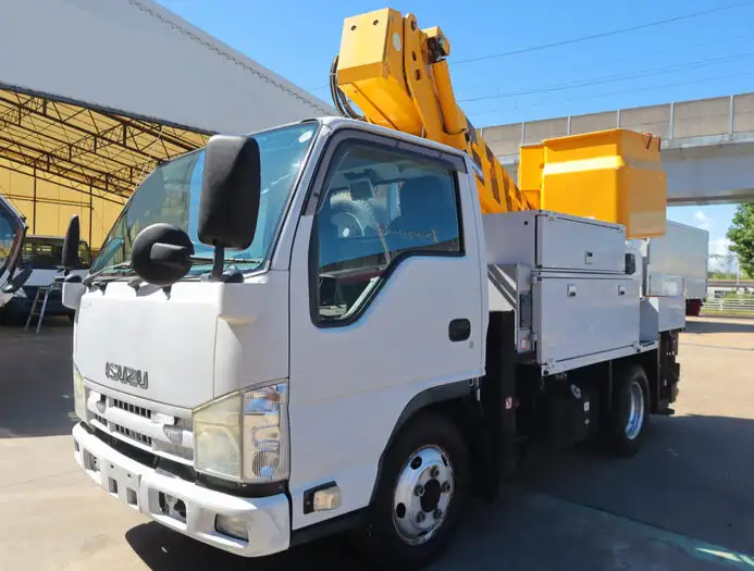 いすゞ エルフ 小型 高所・建柱車 高所作業車 電工仕様 の中古トラック【車両No.151269】