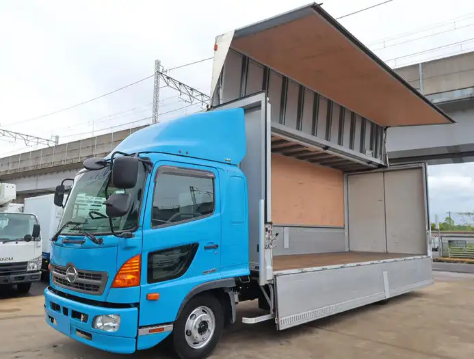 日野 レンジャー 中型/増トン ウイング エアサス ベッド の中古トラック【車両No.151171】