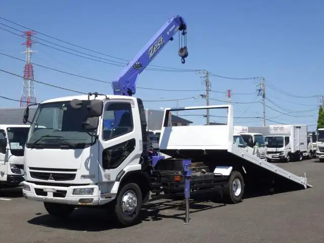 三菱 ファイター 中型/増トン 車両重機運搬 3段クレーン ラジコン の中古トラック【車両No.151394】