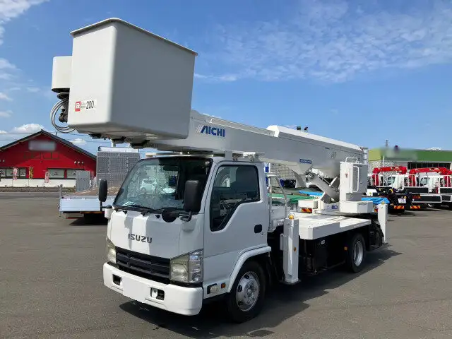 いすゞ エルフ 小型 高所・建柱車 高所作業車 SKG-NKR85YN の中古トラック【車両No.151458】