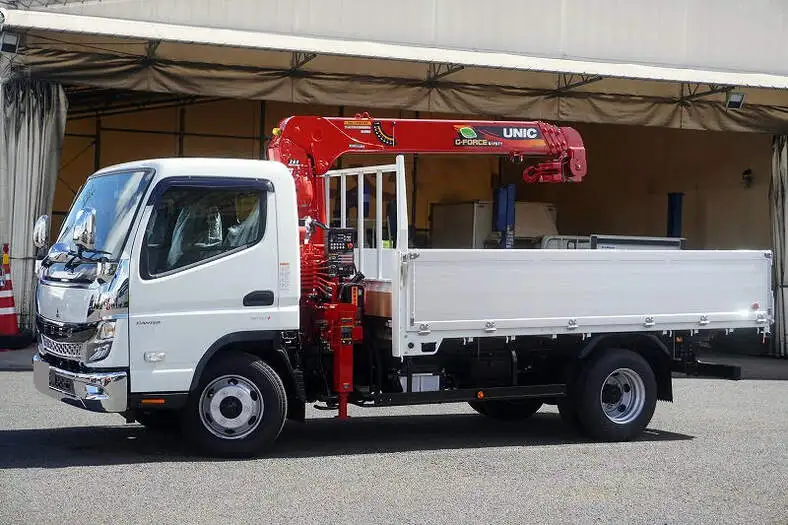 三菱 キャンター 小型 クレーン付 アルミブロック 4段 の中古トラック【車両No.151687】