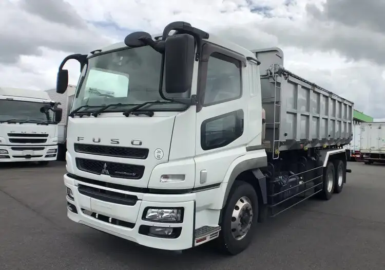 三菱 スーパーグレート 大型 ダンプ 土砂禁 天蓋付き の中古トラック【車両No.151739】