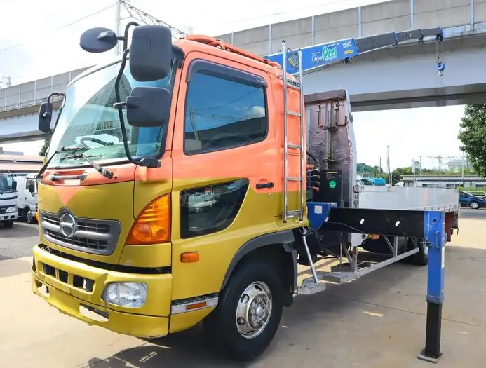 日野 レンジャー 中型/増トン クレーン付 床鉄板 アルミブロック の中古トラック【車両No.151660】