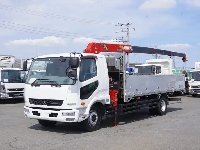 三菱 ファイター 中型/増トン クレーン付 床鉄板 アルミブロック の中古トラック【車両No.152102】