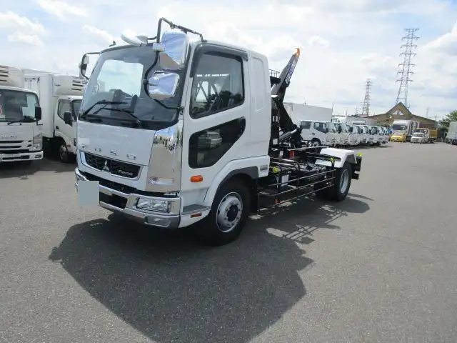 三菱 ファイター 中型/増トン アームロール ツインホイスト ベッド の中古トラック【車両No.152454】