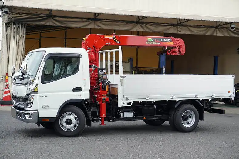 三菱 キャンター 小型 クレーン付 アルミブロック 4段 の中古トラック【車両No.152599】