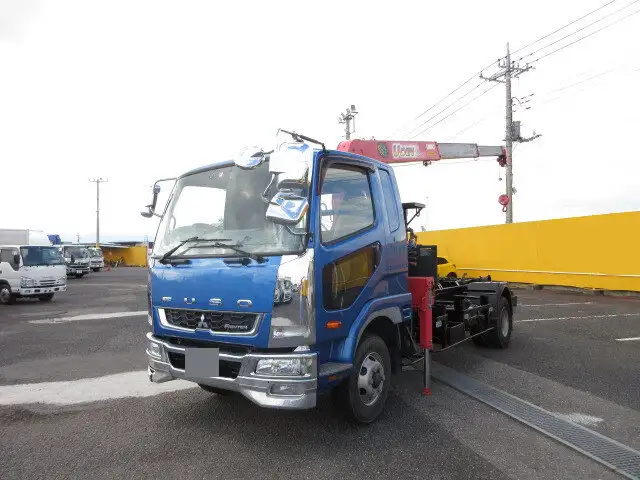 三菱 ファイター 中型/増トン アームロール クレーン付き ツインホイスト の中古トラック【車両No.152663】