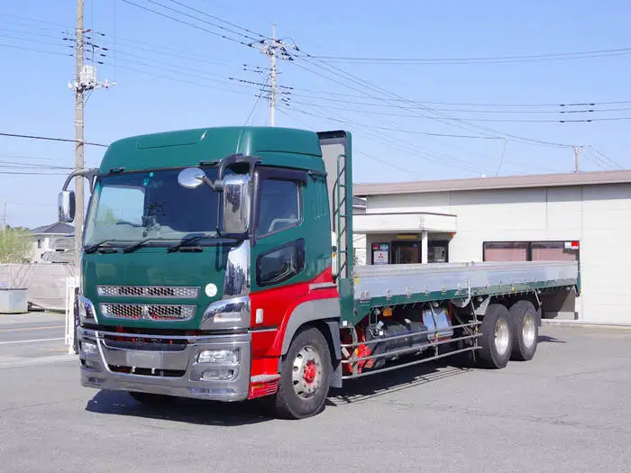 三菱 スーパーグレート 大型 平ボディ ハイルーフ アルミブロック の中古トラック【車両No.152769】