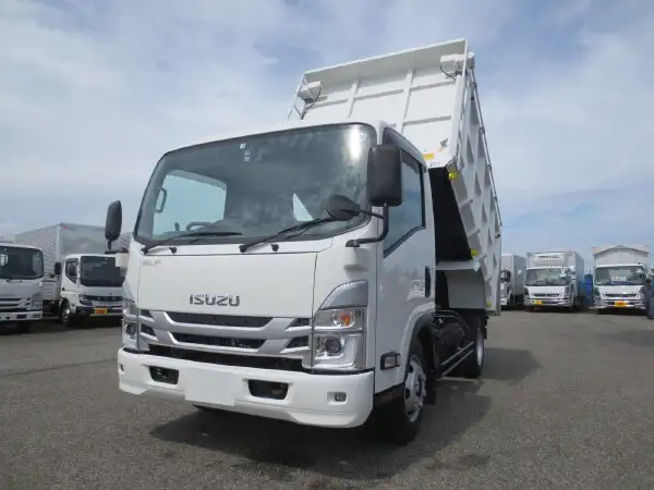 いすゞ エルフ 小型 ダンプ 土砂禁 天蓋付き の中古トラック【車両No.152878】