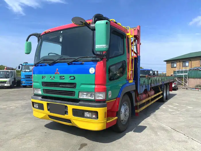 三菱 スーパーグレート 大型 平ボディ 床鉄板 ベッド の中古トラック【車両No.152964】