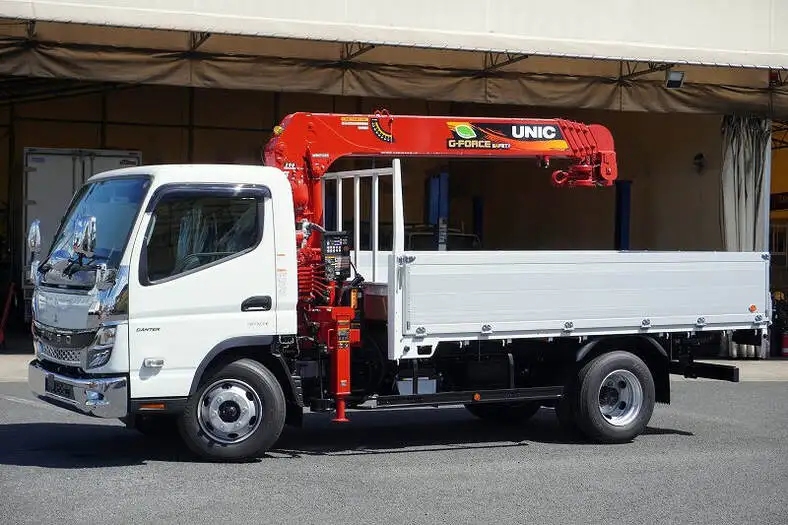 三菱 キャンター 小型 クレーン付 アルミブロック 5段 の中古トラック【車両No.152972】