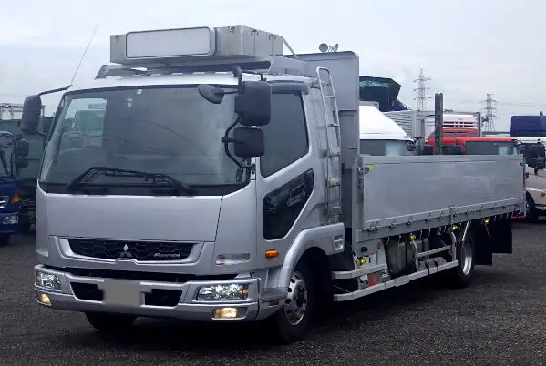 三菱 ファイター 中型/増トン 平ボディ アルミブロック ベッド の中古トラック【車両No.153001】