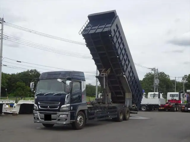 三菱 スーパーグレート 大型 ダンプ 土砂禁 ハイルーフ の中古トラック【車両No.153042】