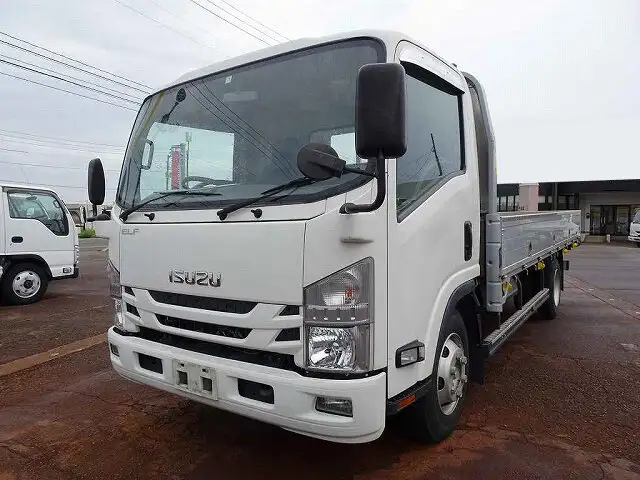 いすゞ エルフ 小型 平ボディ 床鉄板 アルミブロック の中古トラック【車両No.153281】