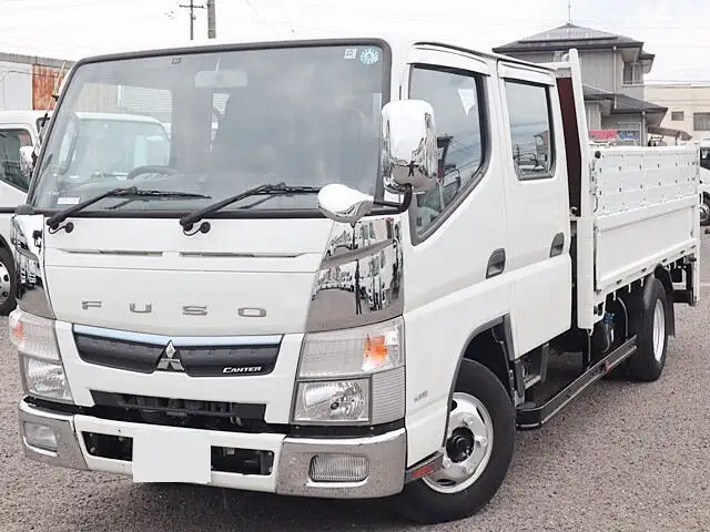 三菱 キャンター 小型 平ボディ Wキャブ パワーゲート の中古トラック【車両No.153168】
