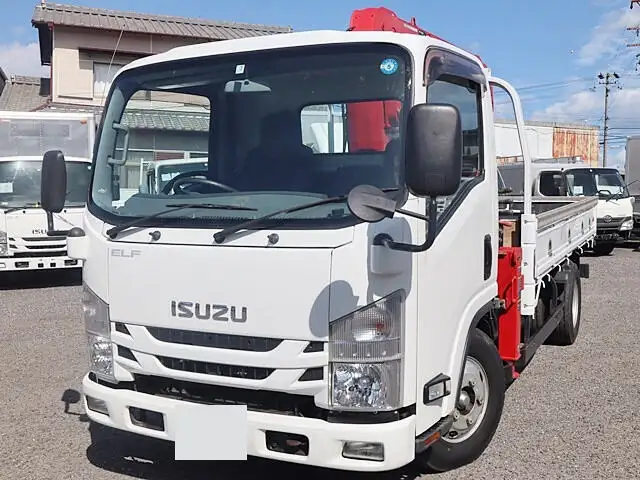 いすゞ エルフ 小型 クレーン付 床鉄板 4段 の中古トラック【車両No.153374】