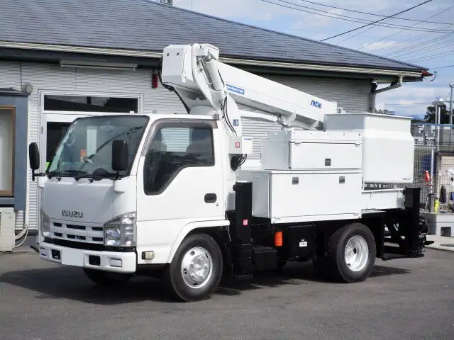 いすゞ エルフ 小型 高所・建柱車 高所作業車 電工仕様 の中古トラック【車両No.153577】