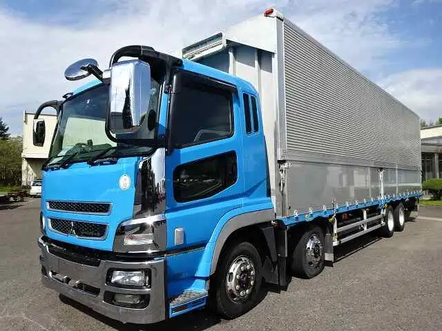 三菱 スーパーグレート 大型 ウイング 床鉄板 エアサス の中古トラック【車両No.153583】
