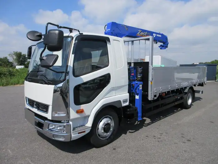 三菱 ファイター 中型/増トン クレーン付 アルミブロック 4段 の中古トラック【車両No.153482】