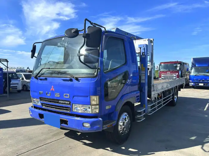 三菱 ファイター 中型/増トン 車両重機運搬 4段クレーン ラジコン の中古トラック【車両No.153706】