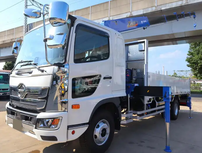 日野 レンジャー 中型/増トン クレーン付 アルミブロック 6段 の中古トラック【車両No.153656】