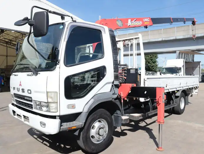 三菱 ファイター 中型/増トン クレーン付 4段 フックイン の中古トラック【車両No.153570】