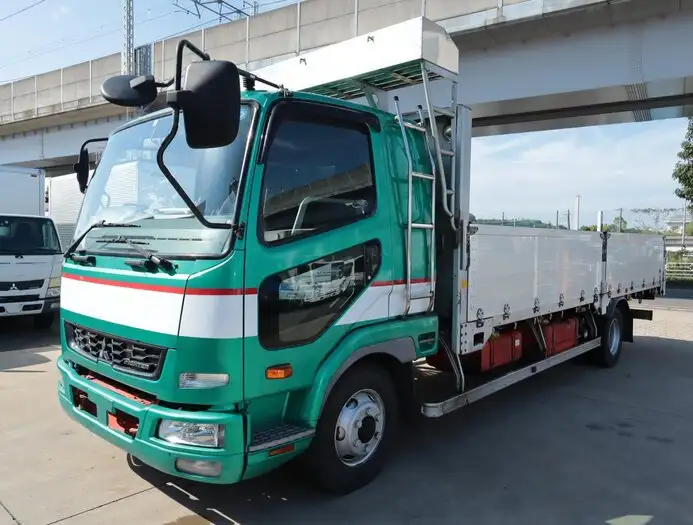 三菱 ファイター 中型/増トン 平ボディ アルミブロック ベッド の中古トラック【車両No.153664】