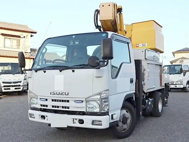 いすゞ エルフ 小型 高所・建柱車 高所作業車 電工仕様 の中古トラック【車両No.153892】