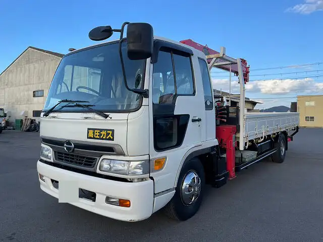 日野 レンジャー 中型/増トン クレーン付 床鉄板 6段 の中古トラック【車両No.153857】